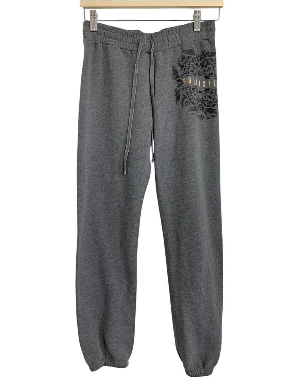 Hollister Logo Heather Gray Sweatpants 
Size XS